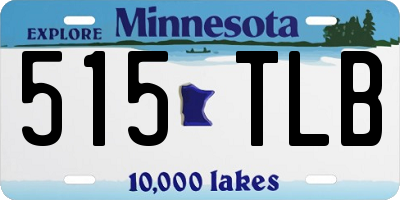 MN license plate 515TLB