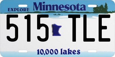 MN license plate 515TLE