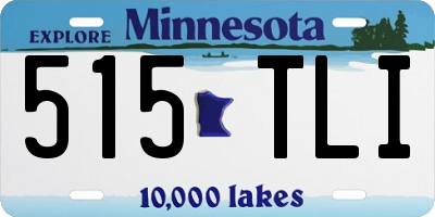 MN license plate 515TLI