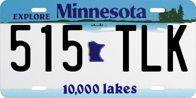 MN license plate 515TLK