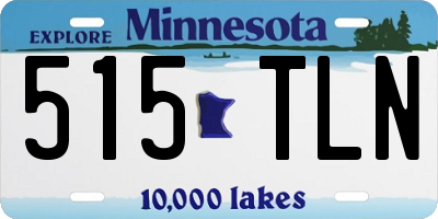 MN license plate 515TLN