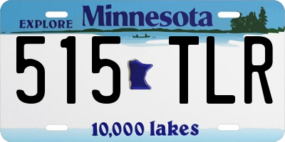 MN license plate 515TLR