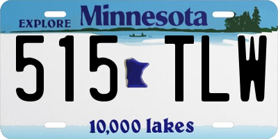 MN license plate 515TLW