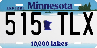 MN license plate 515TLX