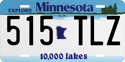 MN license plate 515TLZ