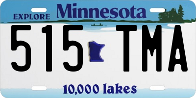 MN license plate 515TMA