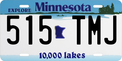 MN license plate 515TMJ