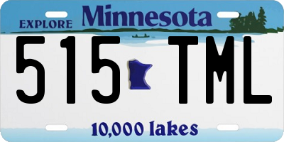 MN license plate 515TML