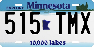 MN license plate 515TMX