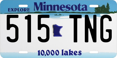 MN license plate 515TNG