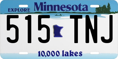 MN license plate 515TNJ