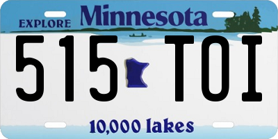 MN license plate 515TOI