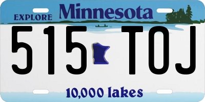 MN license plate 515TOJ