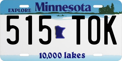 MN license plate 515TOK