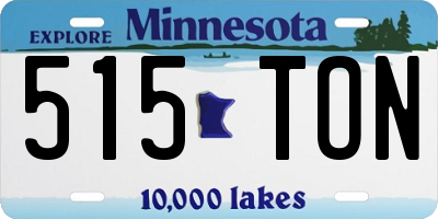 MN license plate 515TON