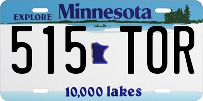MN license plate 515TOR