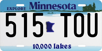 MN license plate 515TOU