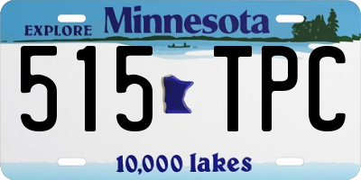 MN license plate 515TPC