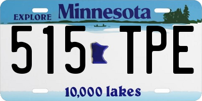 MN license plate 515TPE