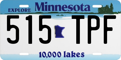 MN license plate 515TPF