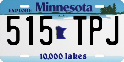 MN license plate 515TPJ