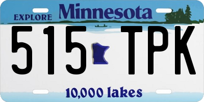 MN license plate 515TPK