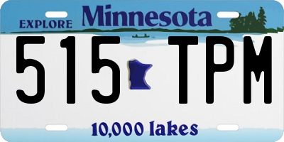 MN license plate 515TPM