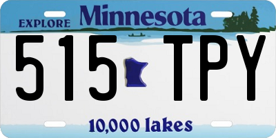 MN license plate 515TPY