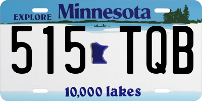 MN license plate 515TQB