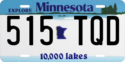 MN license plate 515TQD