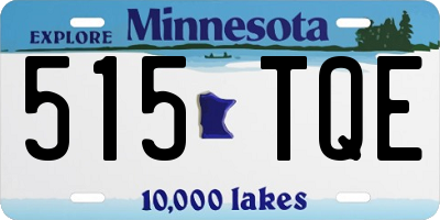 MN license plate 515TQE