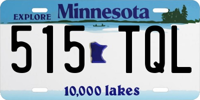 MN license plate 515TQL