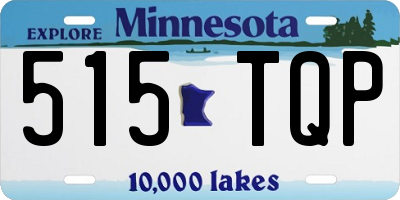 MN license plate 515TQP