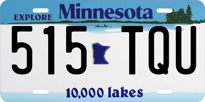 MN license plate 515TQU