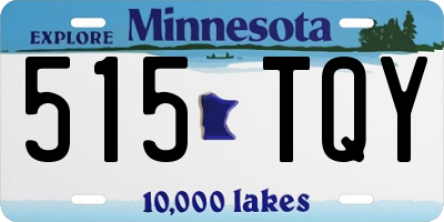 MN license plate 515TQY