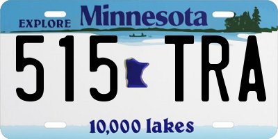 MN license plate 515TRA