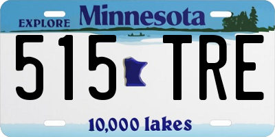 MN license plate 515TRE