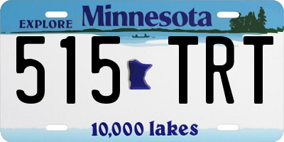 MN license plate 515TRT