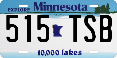 MN license plate 515TSB