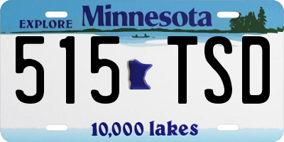 MN license plate 515TSD