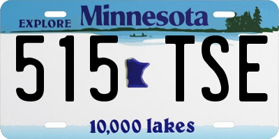 MN license plate 515TSE
