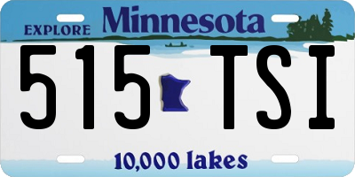 MN license plate 515TSI