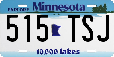 MN license plate 515TSJ