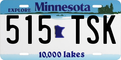 MN license plate 515TSK