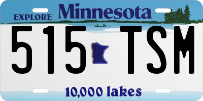 MN license plate 515TSM