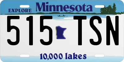 MN license plate 515TSN