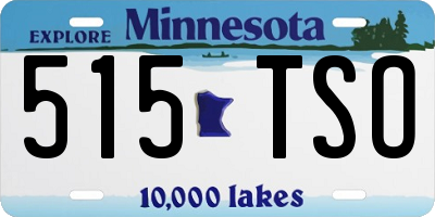 MN license plate 515TSO