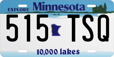MN license plate 515TSQ