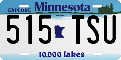 MN license plate 515TSU