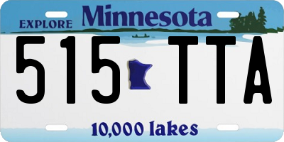 MN license plate 515TTA